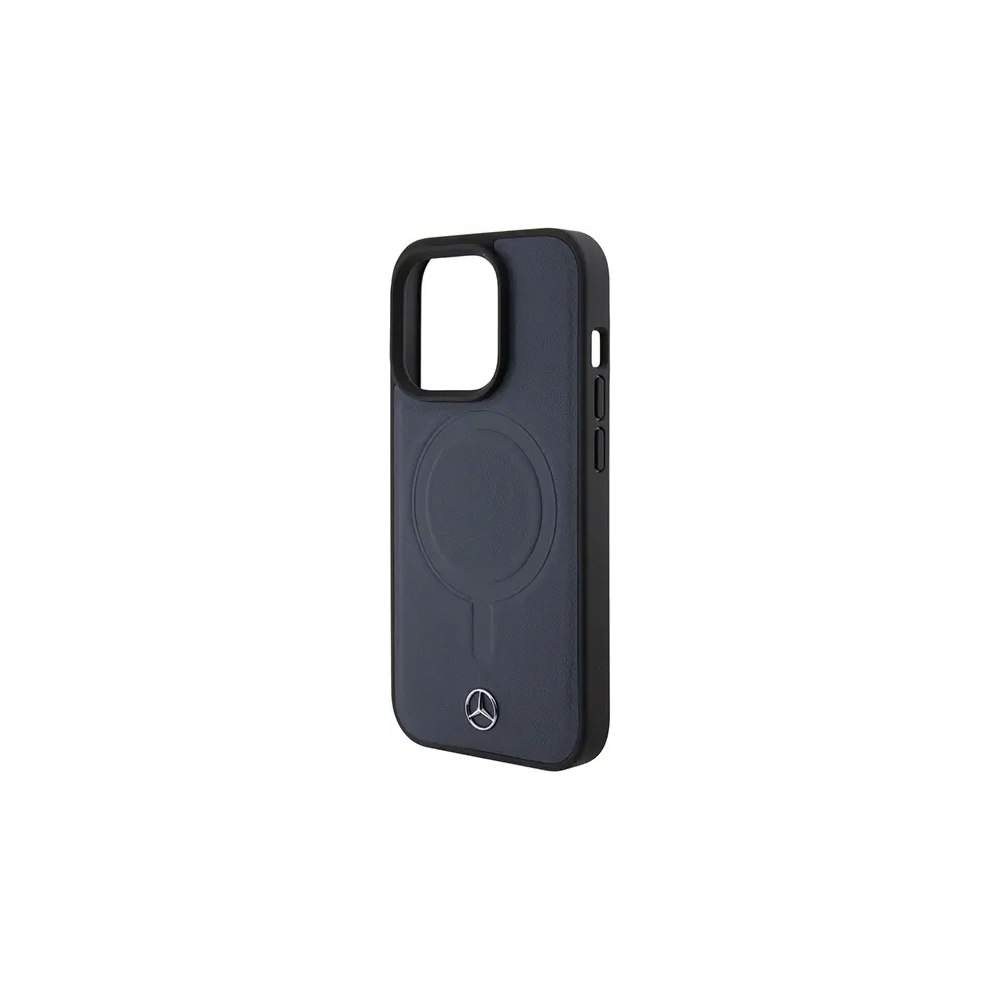 Hurtownia GSM - Etui Mercedes MEHMP15L23RCMV Apple iPhone 15 Pro hardcase Smooth Leather MagSafe granatowy/navy - MRS220 - {ean13} - Hurt