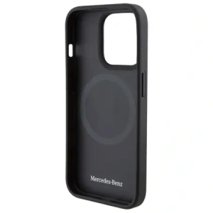 Mercedes MEHMP15L23RCMV Apple iPhone 15 Pro kemény tok Simító Bőr MagSafe sötétkék