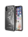Etui Guess GUHCPXGLUFLSI Apple iPhone X/XS silver/srebrny hard case Glitter Liquid