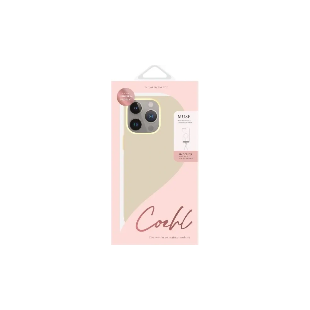 Hurtownia GSM - Etui UNIQ Coehl Muse Apple iPhone 16 Pro Max Magnetic Charging krémový/cream - UNIQ1378 - {ean13} - Hurt
