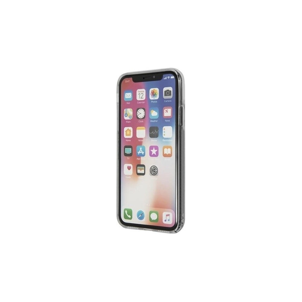Hurtownia GSM - Etui Guess GUHCPXGLUFLSI Apple iPhone X/XS silver/srebrny hard case Glitter Liquid - GUE321SLV - {ean13} - Hurt