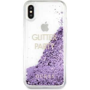 Hurtownia GSM - Etui Guess GUHCPXGLUQPU Apple iPhone X/XS violet/hard case Liquid Glitter Party - GUE322PRP - {ean13} - Hurt