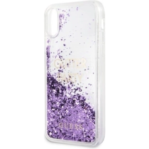 Hurtownia GSM - Etui Guess GUHCPXGLUQPU Apple iPhone X/XS fioletowy/purple hard case Liquid Glitter Party - GUE322PRP - {ean13} - Hurt