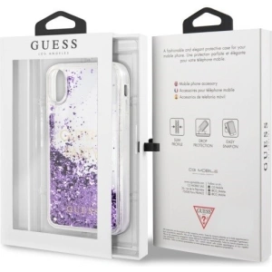 Hurtownia GSM - Etui Guess GUHCPXGLUQPU Apple iPhone X/XS fioletowy/purple hard case Liquid Glitter Party - GUE322PRP - {ean13} - Hurt