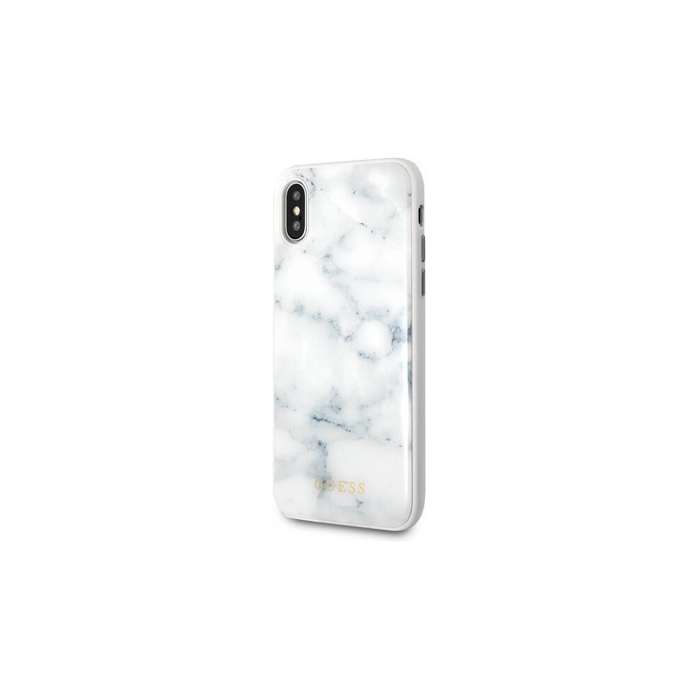 Hurtownia GSM - Etui Guess GUHCPXHYMAWH Apple iPhone X/XS biały/white Marble - GUE324WHT - {ean13} - Hurt