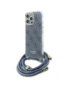 Wholesale Guess GUHCP16LHC4SEB Apple iPhone 16 Pro hardcase Crossbody Cord 4G Print blue - GUE4093 - {ean13} - Hurt