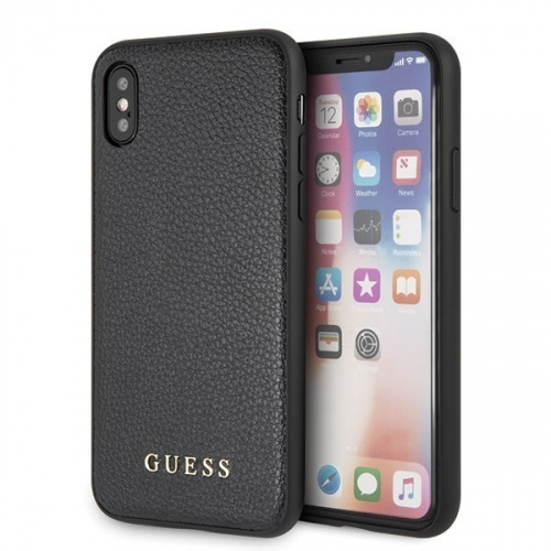 Guess Distributor - 3700740407851 - GUE325BLK - Guess GUHCPXIGLBK iPhone X/Xs black hard case Iridescent - B2B homescreen