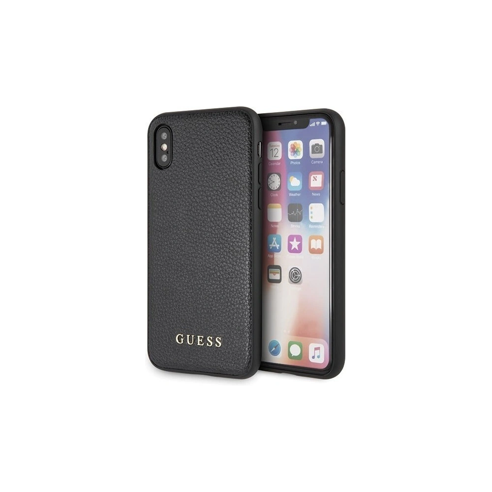 Hurtownia GSM - Etui Guess GUHCPXIGLBK Apple iPhone X/XS czarny/black hard case Iridescent - GUE325BLK - {ean13} - Hurt