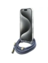 Wholesale Guess GUHCP16LHC4SEB Apple iPhone 16 Pro hardcase Crossbody Cord 4G Print blue - GUE4093 - {ean13} - Hurt