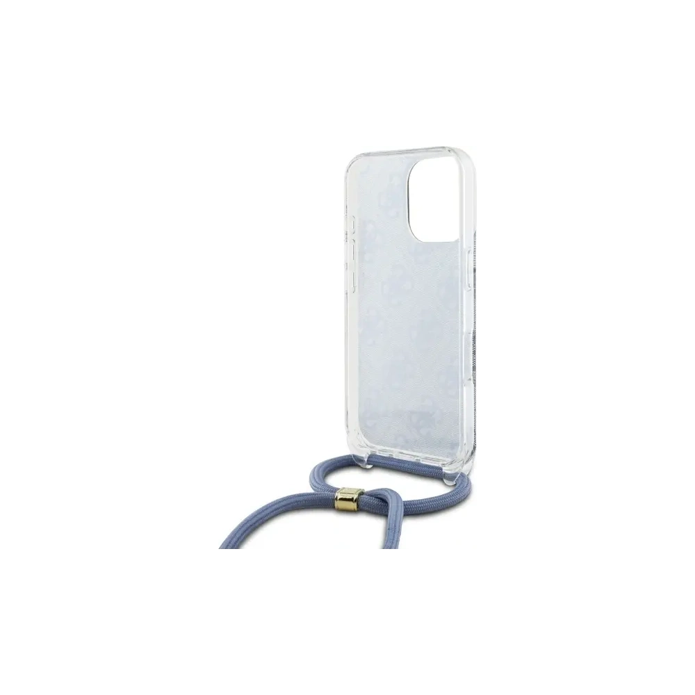 Wholesale Guess GUHCP16LHC4SEB Apple iPhone 16 Pro hardcase Crossbody Cord 4G Print blue - GUE4093 - {ean13} - Hurt