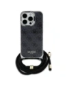 Hurtownia GSM - Guess GUHCP16LHC4SEK Apple iPhone 16 Pro kemény ház Crossbody Kábel 4G Nyomtatás fekete - GUE4094 - {ean13} - Hurt