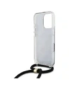Hurtownia GSM - Guess GUHCP16LHC4SEK Apple iPhone 16 Pro kemény ház Crossbody Kábel 4G Nyomtatás fekete - GUE4094 - {ean13} - Hurt