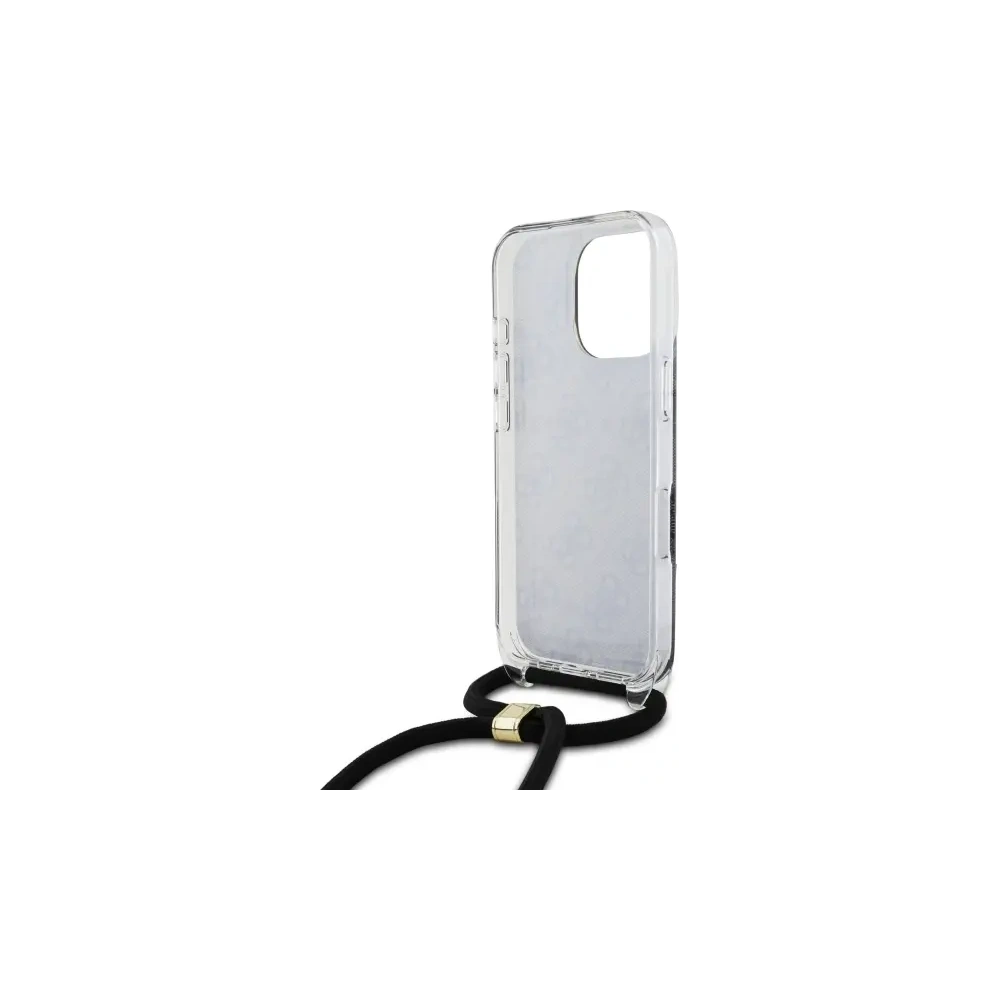 Hurtownia GSM - Guess GUHCP16LHC4SEK Apple iPhone 16 Pro kemény ház Crossbody Kábel 4G Nyomtatás fekete - GUE4094 - {ean13} - Hurt