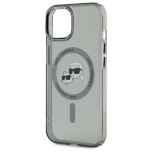 Hurtownia GSM - Karl Lagerfeld KLHMP15SHLSKCK Apple iPhone 15 Hardcase IML Metal Karl&Choupette Kopf MagSafe schwarz - KLD21792 - {ean13} - Hurt