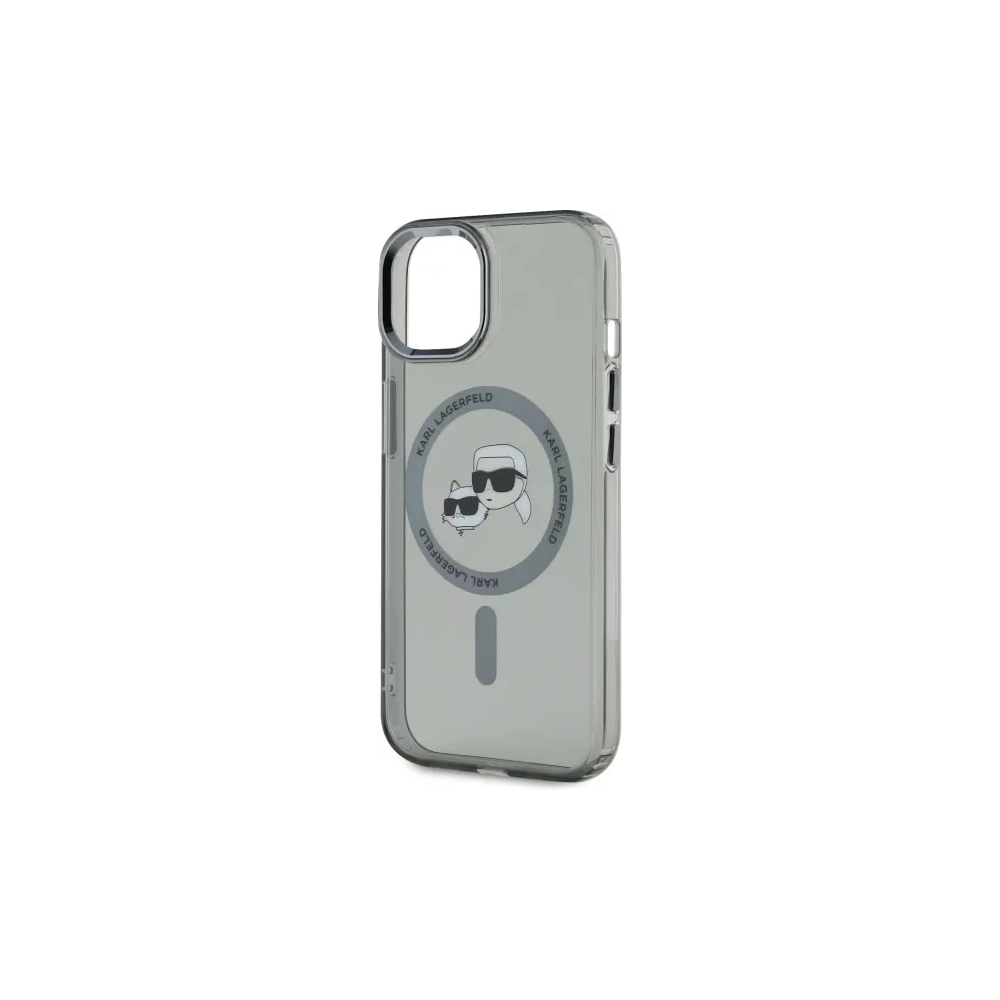 Hurtownia GSM - Karl Lagerfeld KLHMP15SHLSKCK Apple iPhone 15 hardcase IML Metal Karl&Choupette Head MagSafe negru - KLD21792 - {ean13} - Hurt
