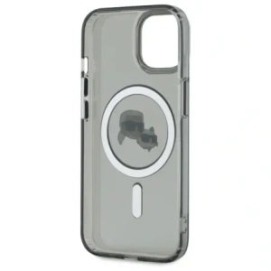 Hurtownia GSM - Karl Lagerfeld KLHMP15SHLSKCK Apple iPhone 15 Hardcase IML Metal Karl&Choupette Kopf MagSafe schwarz - KLD21792 - {ean13} - Hurt