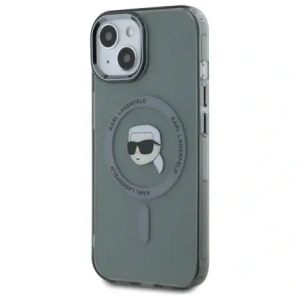 Hurtownia GSM - Karl Lagerfeld KLHMP15SHLSKIK Apple iPhone 15 Hardcase IML Metall Karl Kopf MagSafe schwarz - KLD21793 - {ean13} - Hurt