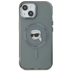 Hurtownia GSM - Etui Karl Lagerfeld KLHMP15SHLSKIK Apple iPhone 15 hardcase IML Metal Karl Head MagSafe černý/black - KLD21793 - {ean13} - Hurt