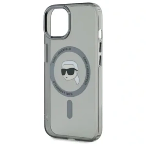 Hurtownia GSM - Etui Karl Lagerfeld KLHMP15SHLSKIK Apple iPhone 15 hardcase IML Metal Karl Head MagSafe černý/black - KLD21793 - {ean13} - Hurt
