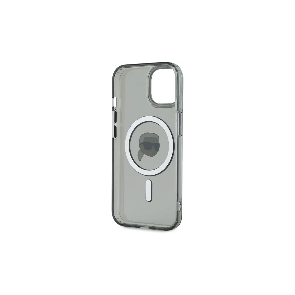 Hurtownia GSM - Etui Karl Lagerfeld KLHMP15SHLSKIK Apple iPhone 15 hardcase IML Metal Karl Head MagSafe černý/black - KLD21793 - {ean13} - Hurt
