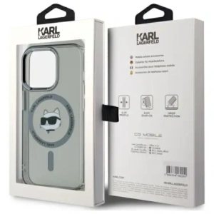 Hurtownia GSM - Karl Lagerfeld KLHMP15XHLSCHK Apple iPhone 15 Pro Max Hardcase IML Metall Choupette Kopf MagSafe schwarz - KLD21794 - {ean13} - Hurt