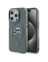 Karl Lagerfeld KLHMP15XHLSKCK Apple iPhone 15 Pro Max Hardcase IML Metall Karl&Choupette Kopf MagSafe schwarz