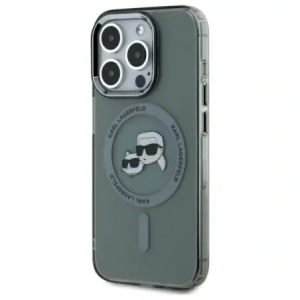 Hurtownia GSM - Karl Lagerfeld KLHMP15XHLSKCK Apple iPhone 15 Pro Max Hardcase IML Metall Karl&Choupette Kopf MagSafe schwarz - KLD21795 - {ean13} - Hurt