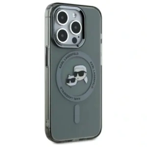 Hurtownia GSM - Karl Lagerfeld KLHMP15XHLSKCK Apple iPhone 15 Pro Max Hardcase IML Metall Karl&Choupette Kopf MagSafe schwarz - KLD21795 - {ean13} - Hurt