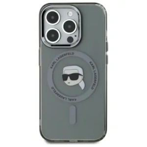 Hurtownia GSM - Karl Lagerfeld KLHMP15XHLSKIK Apple iPhone 15 Pro Max Hartschale IML Metall Karl Kopf MagSafe schwarz - KLD21796 - {ean13} - Hurt