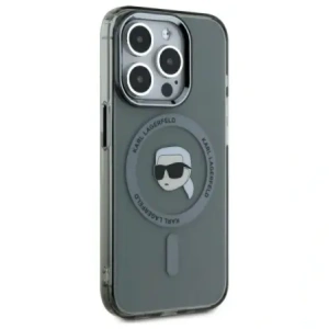 Hurtownia GSM - Karl Lagerfeld KLHMP15XHLSKIK Apple iPhone 15 Pro Max Hartschale IML Metall Karl Kopf MagSafe schwarz - KLD21796 - {ean13} - Hurt