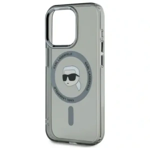 Hurtownia GSM - Karl Lagerfeld KLHMP15XHLSKIK Apple iPhone 15 Pro Max Hartschale IML Metall Karl Kopf MagSafe schwarz - KLD21796 - {ean13} - Hurt