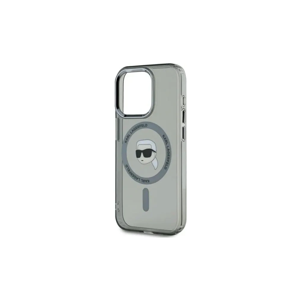 Hurtownia GSM - Karl Lagerfeld KLHMP15XHLSKIK Apple iPhone 15 Pro Max Hartschale IML Metall Karl Kopf MagSafe schwarz - KLD21796 - {ean13} - Hurt