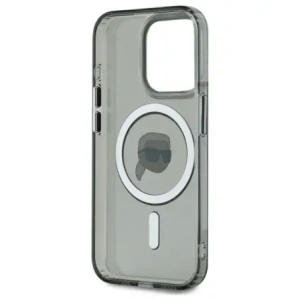 Hurtownia GSM - Karl Lagerfeld KLHMP15XHLSKIK Apple iPhone 15 Pro Max Hartschale IML Metall Karl Kopf MagSafe schwarz - KLD21796 - {ean13} - Hurt