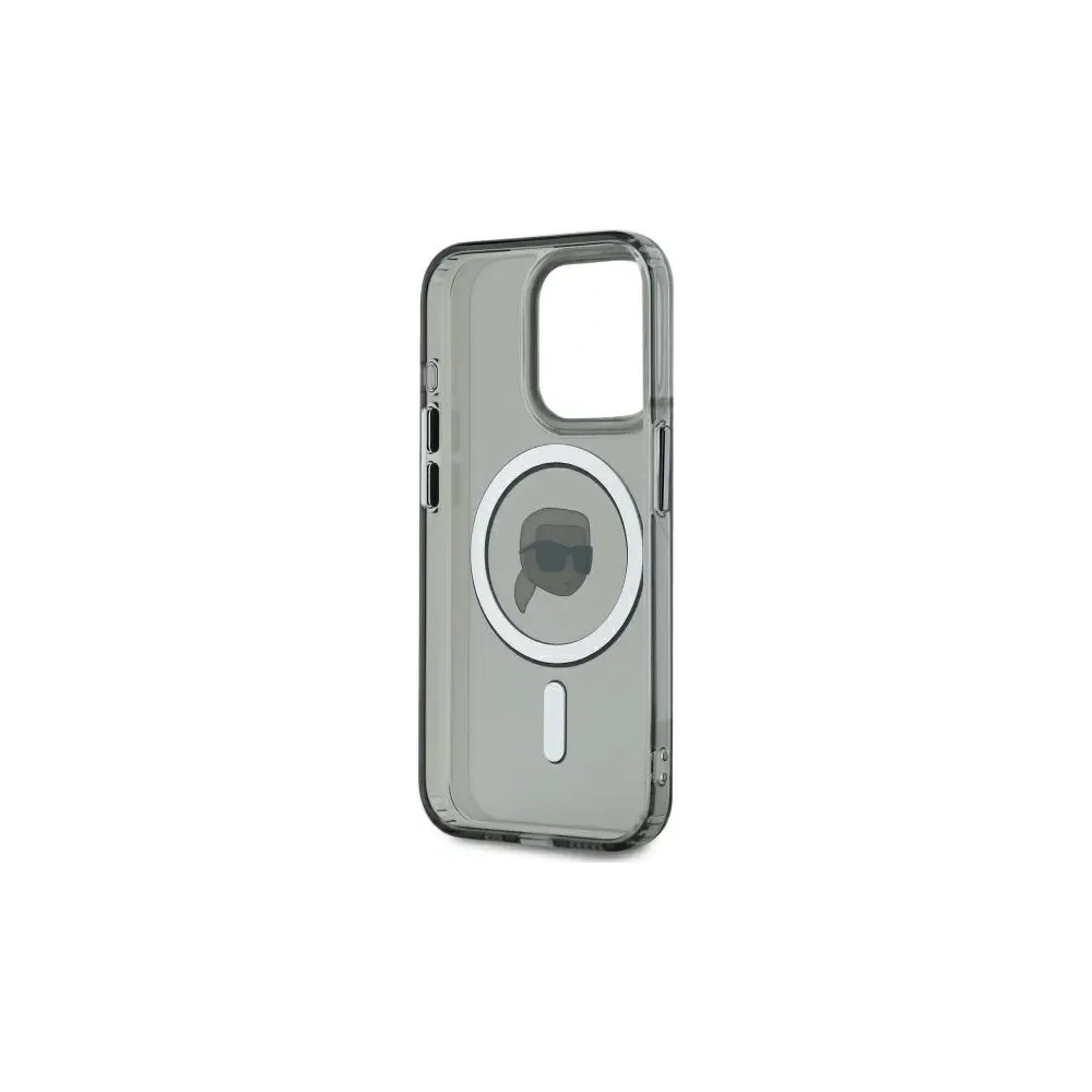 Hurtownia GSM - Karl Lagerfeld KLHMP15XHLSKIK Apple iPhone 15 Pro Max Hartschale IML Metall Karl Kopf MagSafe schwarz - KLD21796 - {ean13} - Hurt