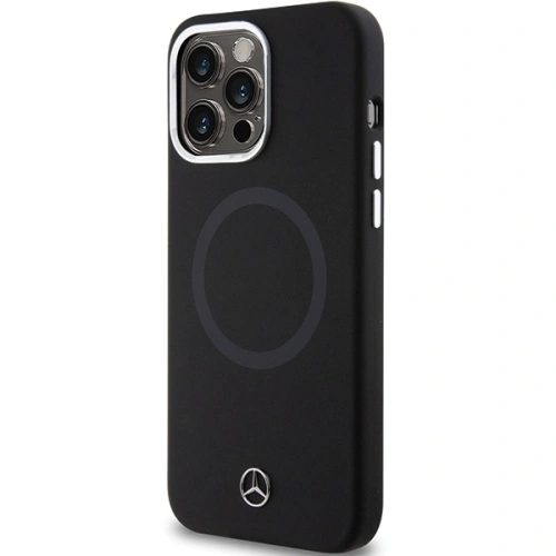 Etui Mercedes MEHMP15L23SCMK Apple iPhone 15 Pro hardcase Silicone Bicolor MagSafe czarny/black