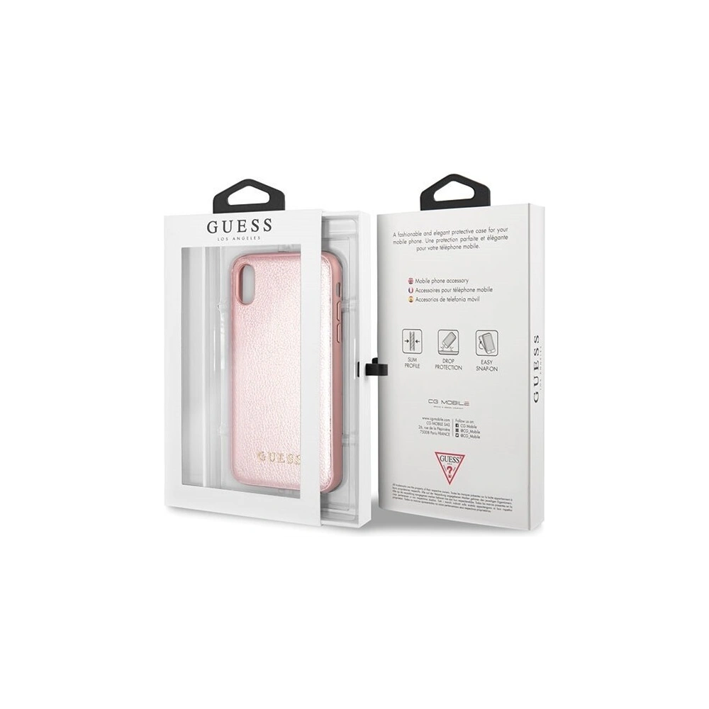 Hurtownia GSM - Etui Guess GUHCPXIGLRG Apple iPhone X/XS rose gold/różowo-złoty hard case Iridescent - GUE327RS - {ean13} - Hurt