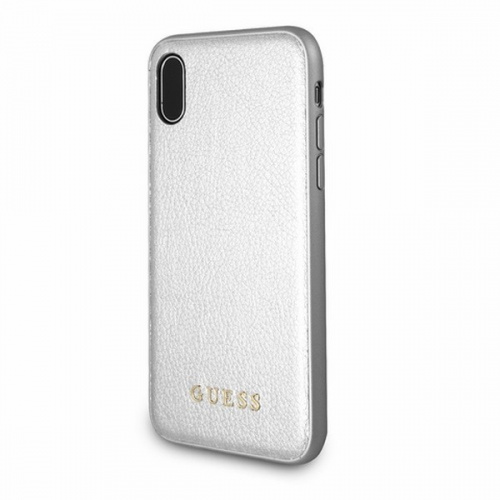 Hurtownia Guess - 3700740407813 - GUE328SLV - Etui Guess GUHCPXIGLSI Apple iPhone X silver/srebrny hard case Iridescent - B2B homescreen