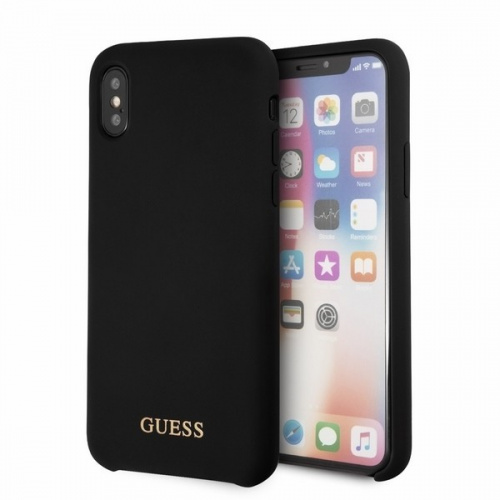 Guess GUHCPXLSGLBK iPhone X/Xs black hard case Silicone