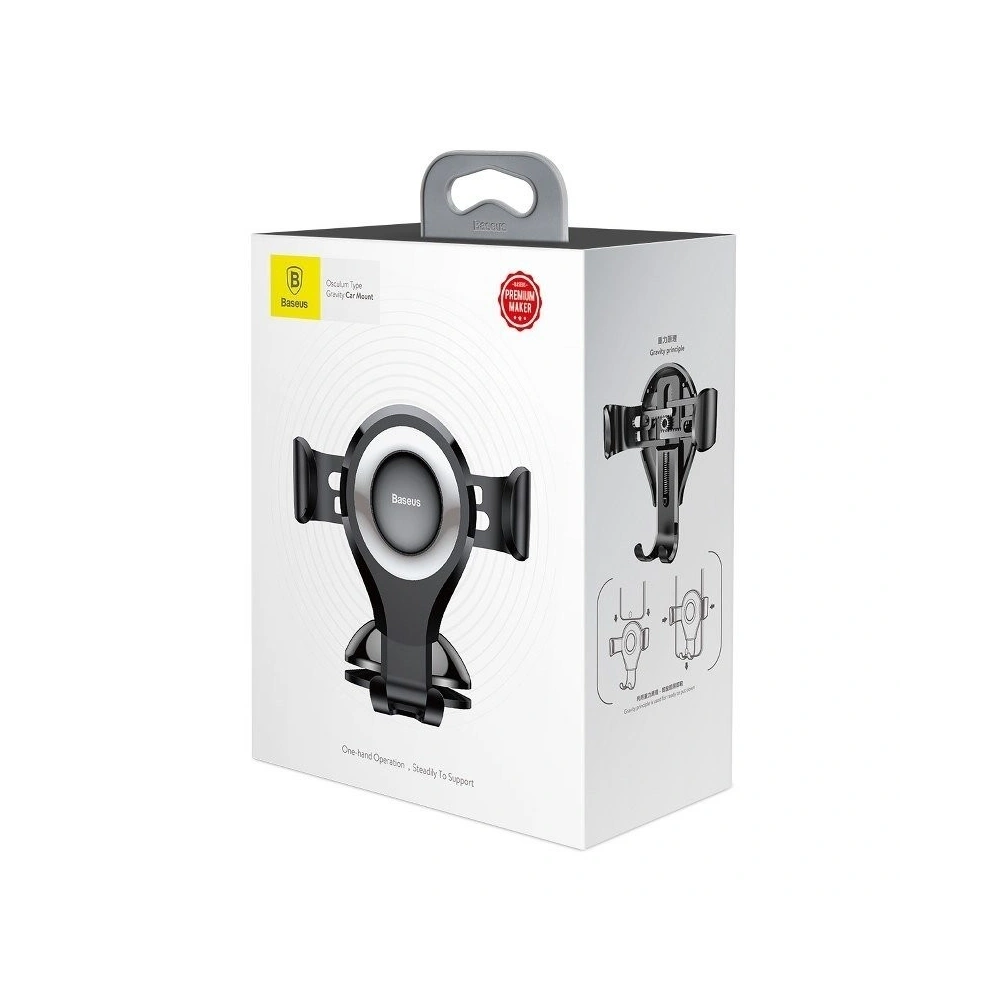 Wholesale [OUTLET] Gravity car mount Baseus Osculum for phone (silver) - OT-780 - {ean13} - Hurt