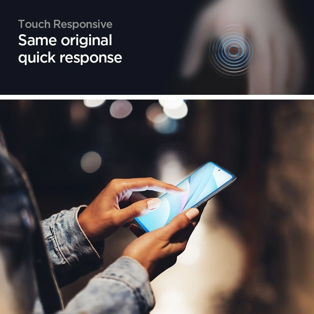 Wholesale [OUTLET] Tempered glass Spigen GLAS.tR Slim Xiaomi Mi 10T/10T Pro Black - OT-784 - {ean13} - Hurt