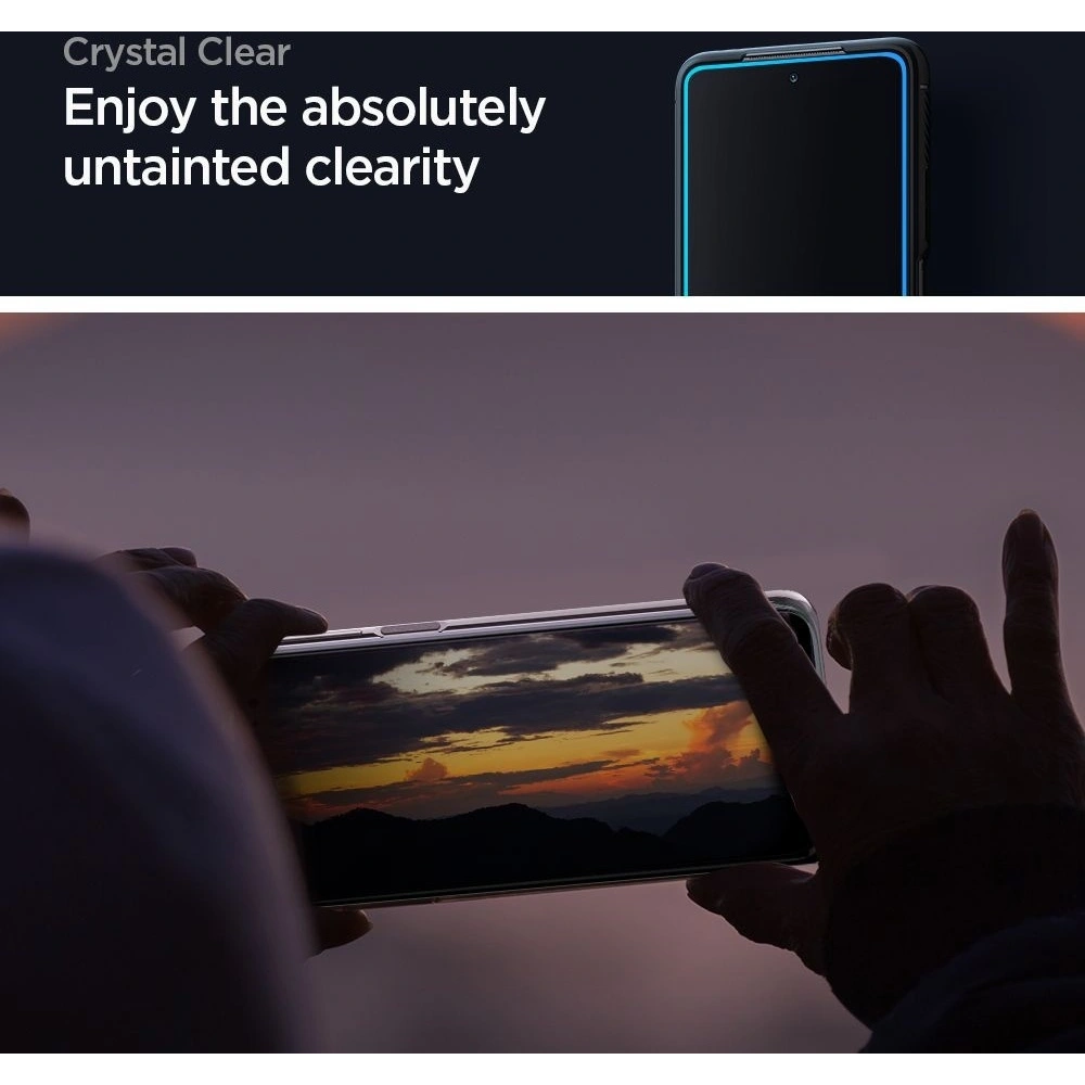 Hurtownia GSM - [OUTLET] Edzett üveg Spigen GLAS.tR Slim Xiaomi Mi 10T/10T Pro Fekete - OT-784 - {ean13} - Hurt