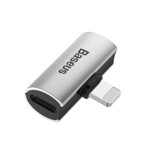 Hurtownia GSM - [OUTLET] Audio Adapter Baseus L46 Lightning zu 2x Lightning (silber-schwarz) - OT-786 - {ean13} - Hurt