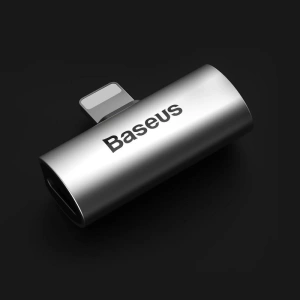 Hurtownia GSM - [OUTLET] Audio Adapter Baseus L46 Lightning zu 2x Lightning (silber-schwarz) - OT-786 - {ean13} - Hurt