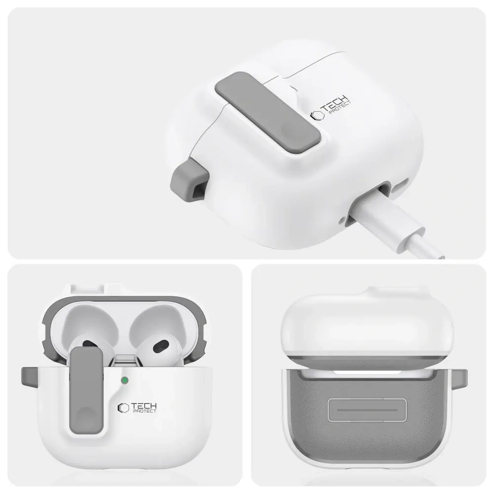 Hurtownia GSM - Tech-Protect Slim Hook Apple AirPods 4 Weiß - THP3444 - {ean13} - Hurt