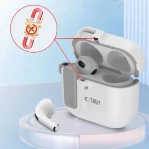 Hurtownia GSM - Etui Tech-Protect Slim Hook Apple AirPods 4 Bílé - THP3444 - {ean13} - Hurt