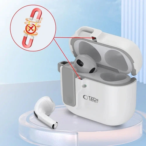 Etui Tech-Protect Slim Hook Apple AirPods 4 White