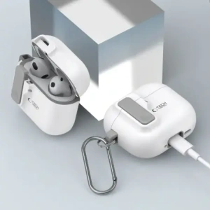 Hurtownia GSM - Etui Tech-Protect Slim Hook Apple AirPods 4 Bílé - THP3444 - {ean13} - Hurt