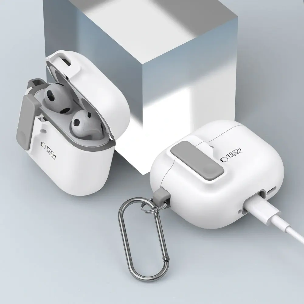 Hurtownia GSM - Tech-Protect Slim Hook Apple AirPods 4 Weiß - THP3444 - {ean13} - Hurt