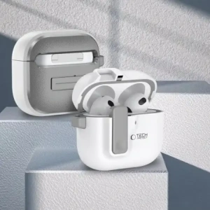 Hurtownia GSM - Etui Tech-Protect Slim Hook Apple AirPods 4 Bílé - THP3444 - {ean13} - Hurt