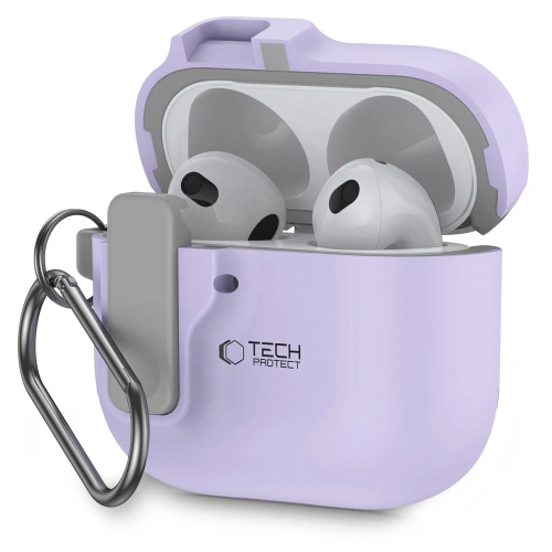 Etui Tech-Protect Slim Hook Apple AirPods 4 Lavender